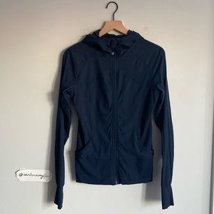 Lululemon In Flux Jacket in Size 10 - great preloved condition - Navy Blue